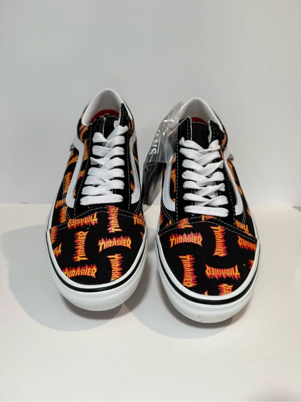 Vans Black & Orange Thrasher Flame Old Skool Sneakers - Men